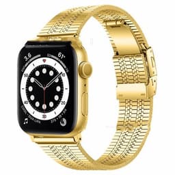 image-General High-grade Five-bead Back Buckle Steel Watch Belt