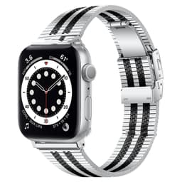image-General High-grade Five-bead Back Buckle Steel Watch Belt