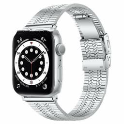 image-General High-grade Five-bead Back Buckle Steel Watch Belt