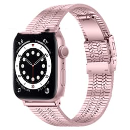 image-General High-grade Five-bead Back Buckle Steel Watch Belt