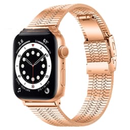 image-General High-grade Five-bead Back Buckle Steel Watch Belt