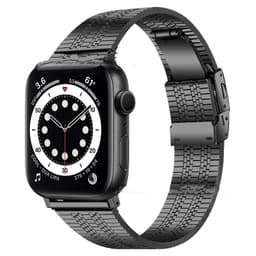 image-General High-grade Five-bead Back Buckle Steel Watch Belt