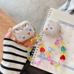 image-Color Love Chain Earphone Protective Case