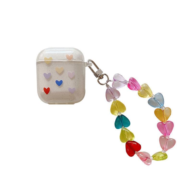 image-Color Love Chain Earphone Protective Case