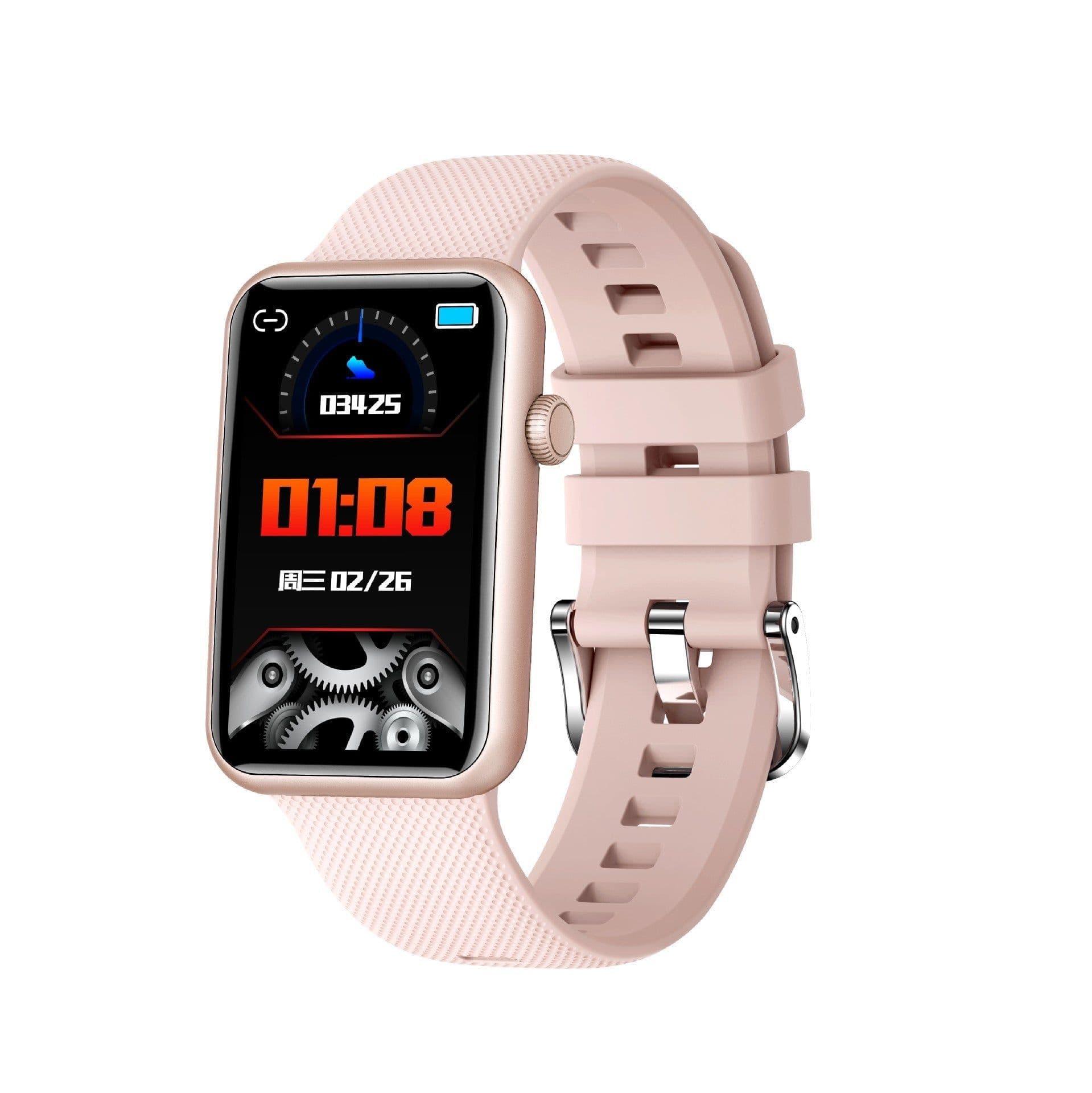 image-Smart Watch Aluminum Alloy Bluetooth Call Body Temperature