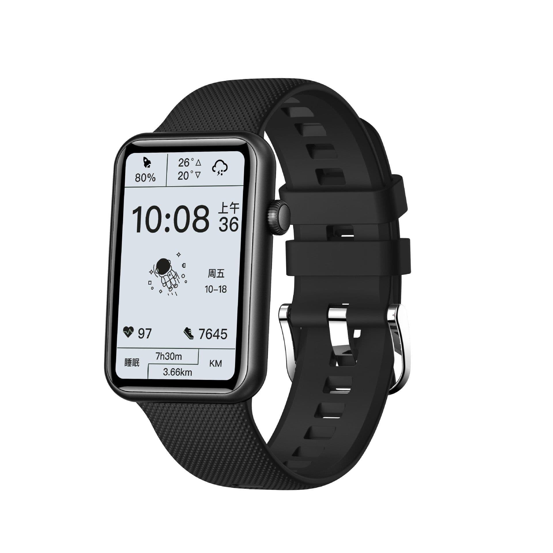 image-Smart Watch Aluminum Alloy Bluetooth Call Body Temperature