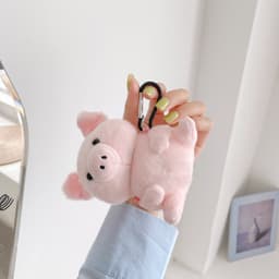image-Wireless Bluetooth Cartoon Plush Earphone Case