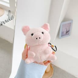 image-Wireless Bluetooth Cartoon Plush Earphone Case