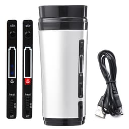 image-Auto Mixing Tea Coffee Cup Mug Warmer with Lid