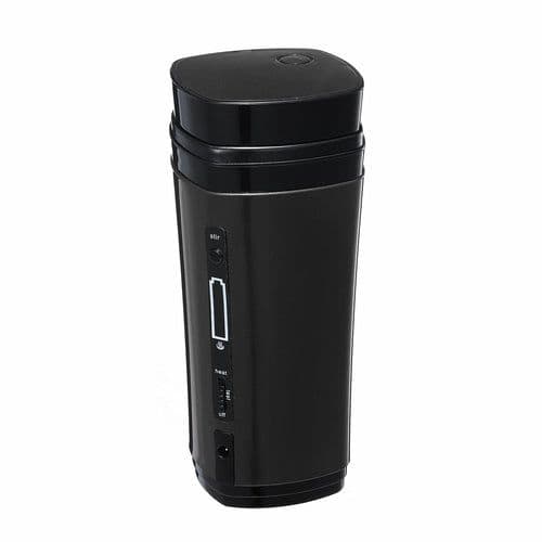 image-Auto Mixing Tea Coffee Cup Mug Warmer with Lid
