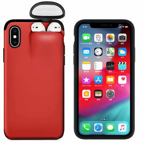 image-Compatible with Apple, Wireless Earphone Mobile Phone Case