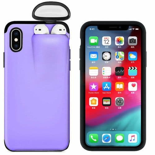 image-Compatible with Apple, Wireless Earphone Mobile Phone Case