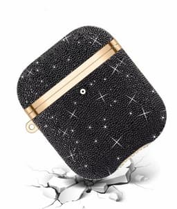 image-Soft Electroplating Fashion Star Diamond Earphone Sleeve