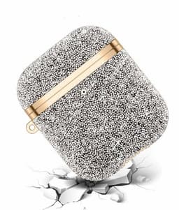 image-Soft Electroplating Fashion Star Diamond Earphone Sleeve