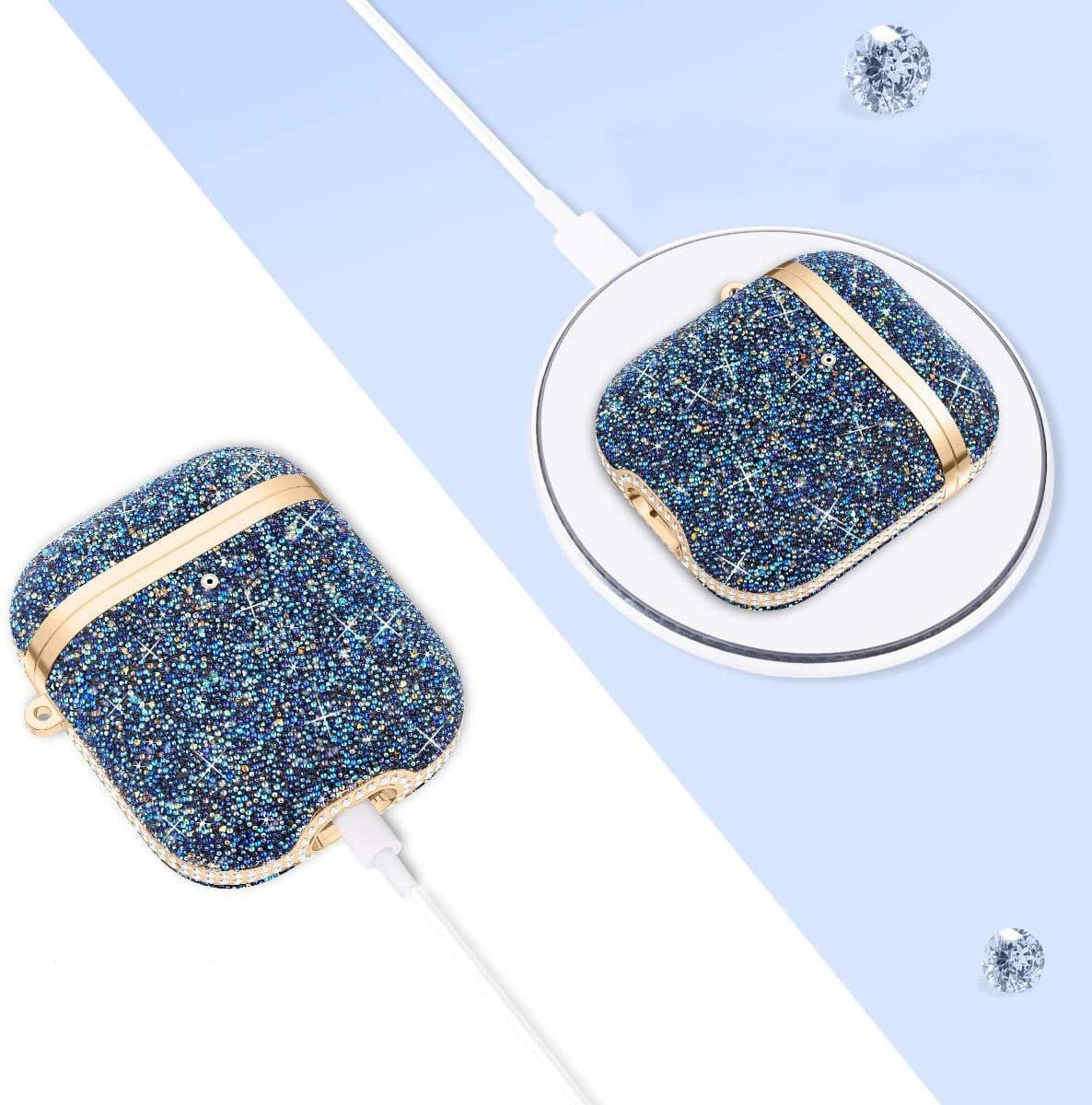image-Soft Electroplating Fashion Star Diamond Earphone Sleeve