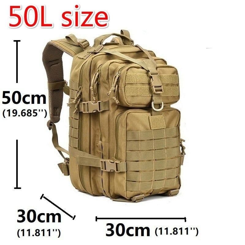 image-30L/50L 1000D Nylon Waterproof Backpack Outdoor Military Rucksacks