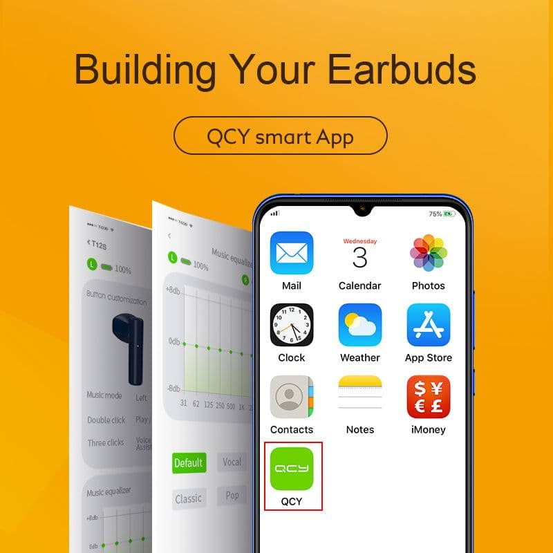 image-Wireless Bluetooth Headset Binaural Semi-in-ear Sports