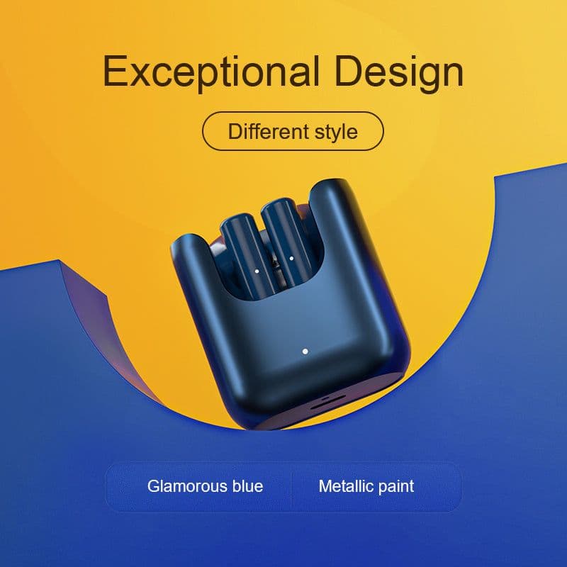 image-Wireless Bluetooth Headset Binaural Semi-in-ear Sports