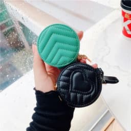 image-Bluetooth Headset Protective Case Zipper Leather