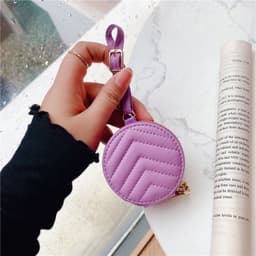 image-Bluetooth Headset Protective Case Zipper Leather