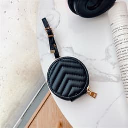 image-Bluetooth Headset Protective Case Zipper Leather