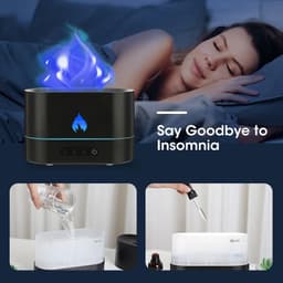 image-Double Color Flame Diffuser Essential Oils Fragrance Aroma Air