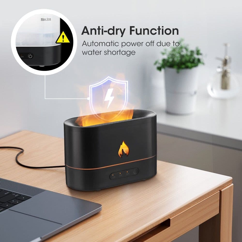 image-Double Color Flame Diffuser Essential Oils Fragrance Aroma Air