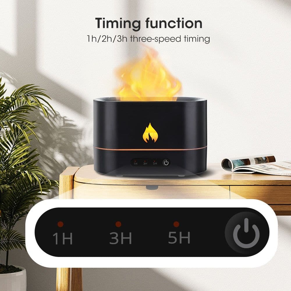 image-Double Color Flame Diffuser Essential Oils Fragrance Aroma Air