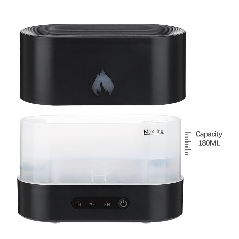 image-Double Color Flame Diffuser Essential Oils Fragrance Aroma Air