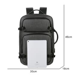 image-Mens Casual USB Charging Luxury Laptop Backpack Waterproof