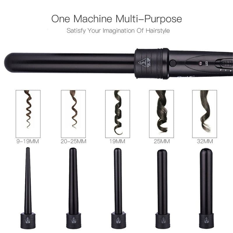 image-Tourmaline Ceramic Electric Curling Iron 9 19 25 32 Mm Hair Curler