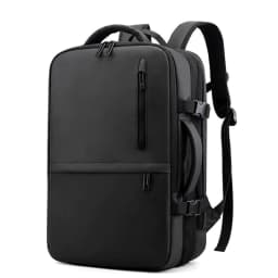image-Man's Business Backpack High-Quality Nylon Notebook Backbag USB