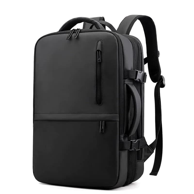 image-Man's Business Backpack High-Quality Nylon Notebook Backbag USB