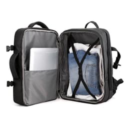 image-Man's Business Backpack High-Quality Nylon Notebook Backbag USB