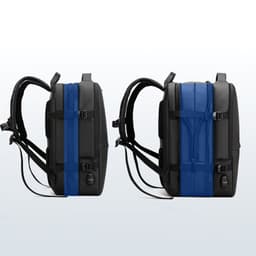 image-Man's Business Backpack High-Quality Nylon Notebook Backbag USB