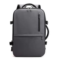 image-Man's Business Backpack High-Quality Nylon Notebook Backbag USB