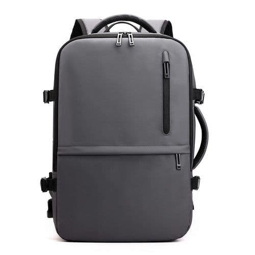 image-Man's Business Backpack High-Quality Nylon Notebook Backbag USB