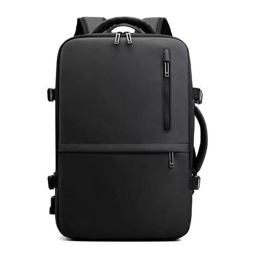 image-Man's Business Backpack High-Quality Nylon Notebook Backbag USB