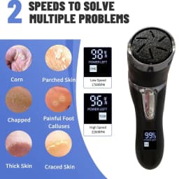 image-Rechargeable Electric Foot Rasp Electric Pedicure Foot Sander IPX7