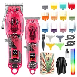 image-New Electric Hair Clippers Cordless Hair Trimmer Haircut Kit 16 Guide