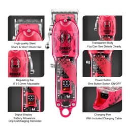 image-New Electric Hair Clippers Cordless Hair Trimmer Haircut Kit 16 Guide
