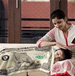 image-Million-dollar Novelty Blanket Flannel Funny Plush