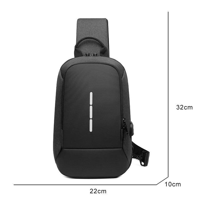 image-Business Crossbody Backpack For Men Multi-function Waterproof Bags