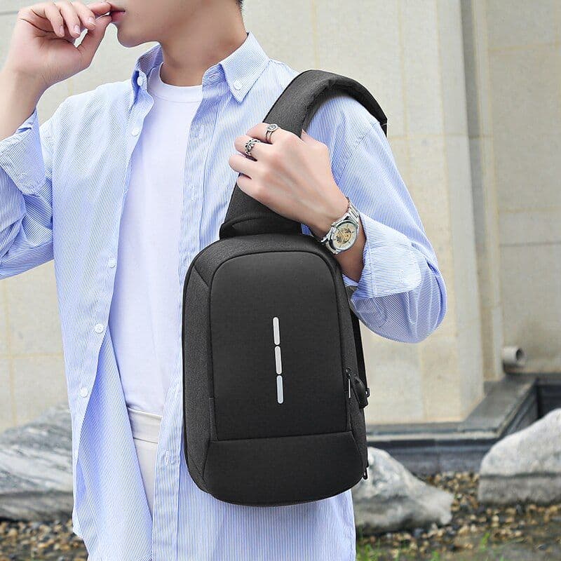 image-Business Crossbody Backpack For Men Multi-function Waterproof Bags