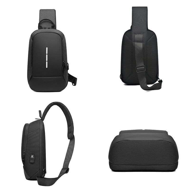 image-Business Crossbody Backpack For Men Multi-function Waterproof Bags