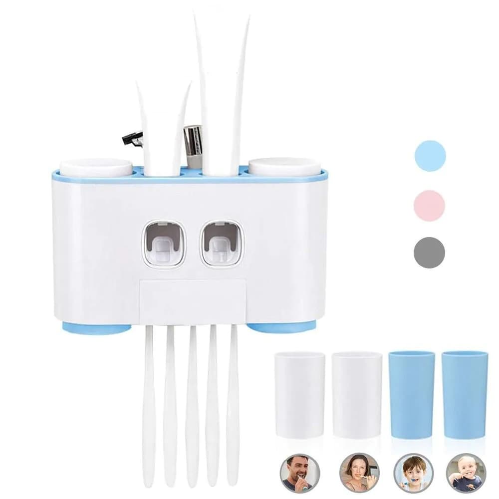 image-Wall Mounted Bathroom Automatic Toothpaste Dispenser