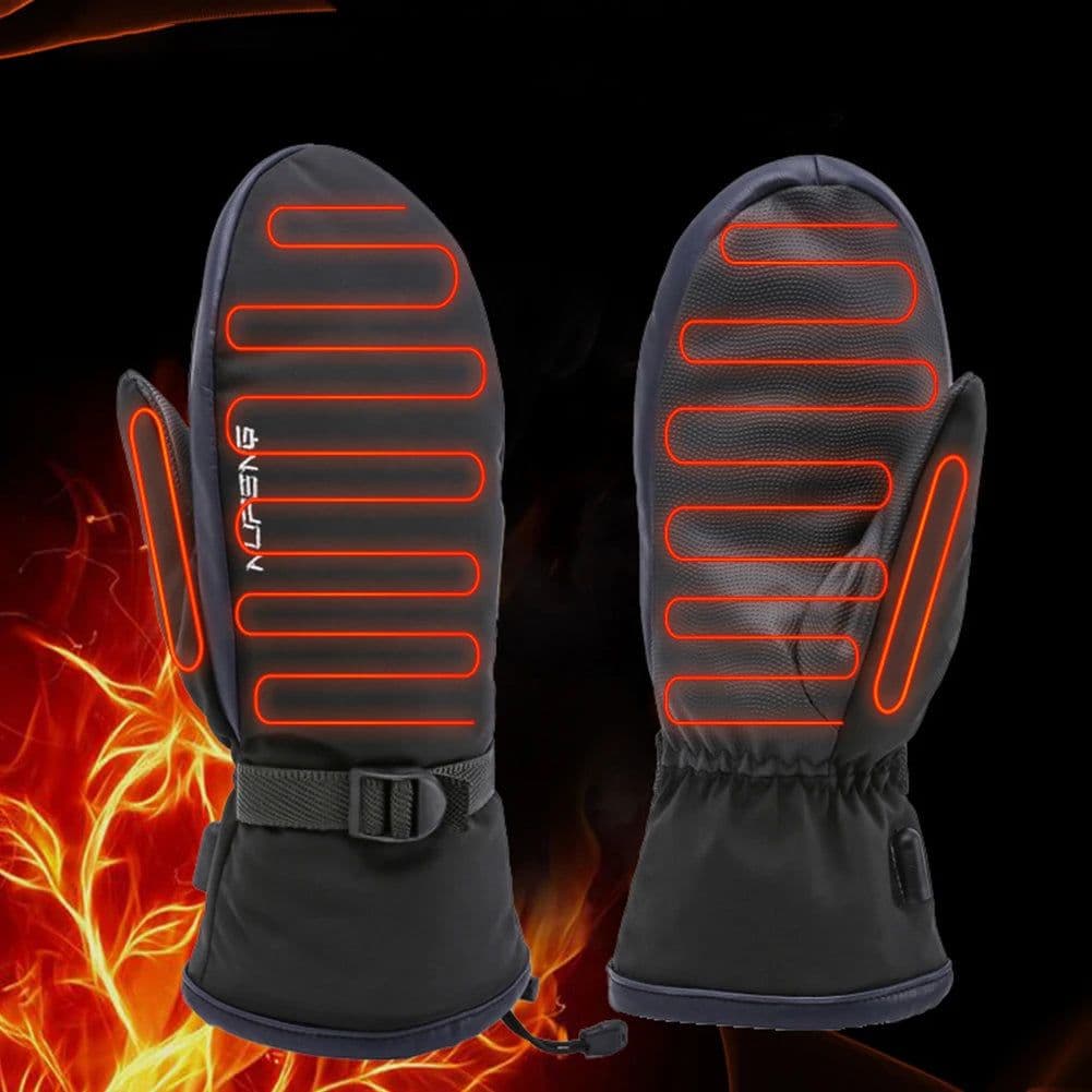 image-Electric Heating Gloves USB Charging Hand Warmer Gloves Waterproof 3