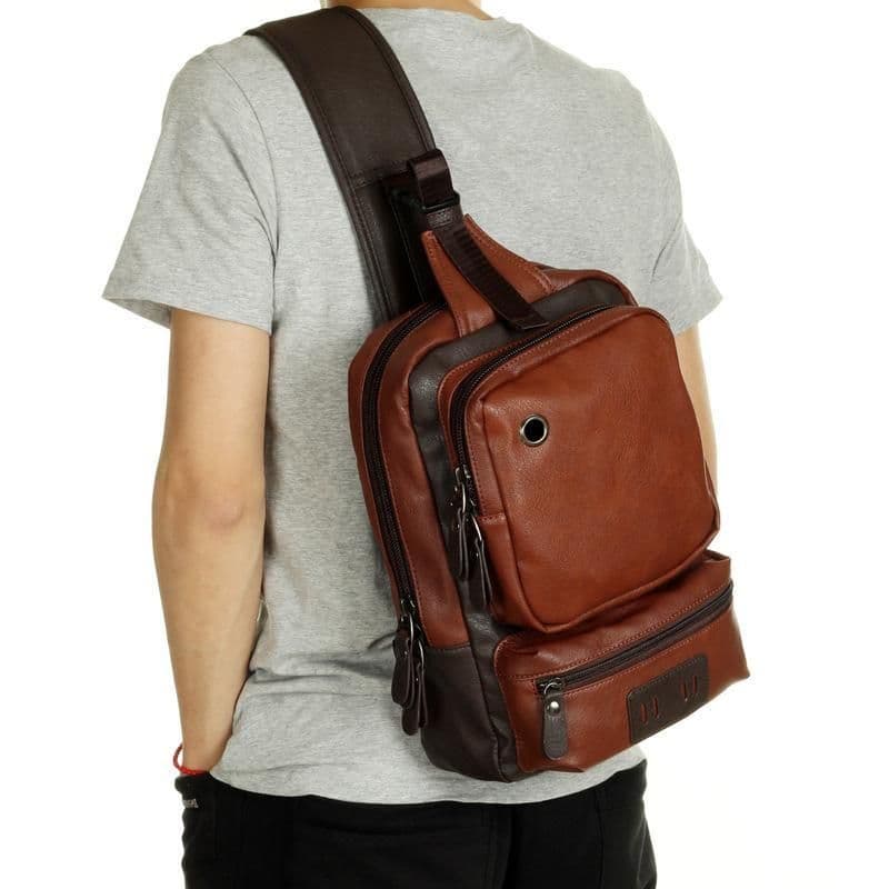 image-Korean Style Casual Outdoor Sport Crossbody Bag For Men