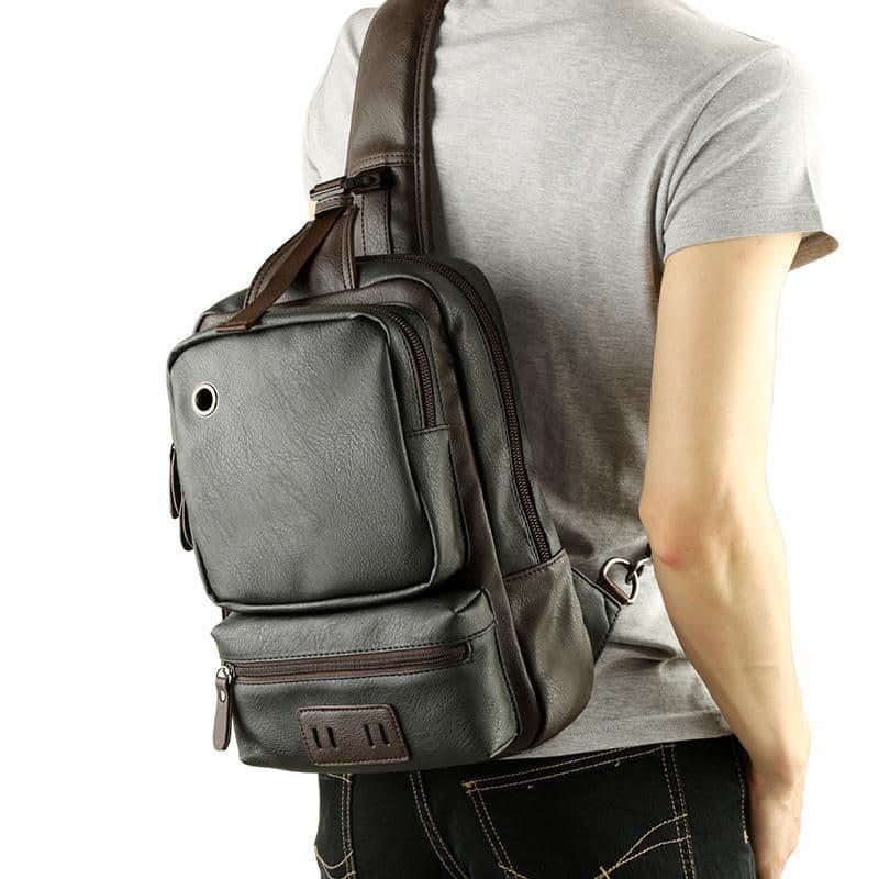 image-Korean Style Casual Outdoor Sport Crossbody Bag For Men