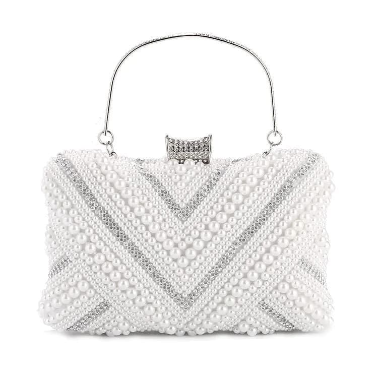 image-High Quality Ladies' Pearl Evening Handbag